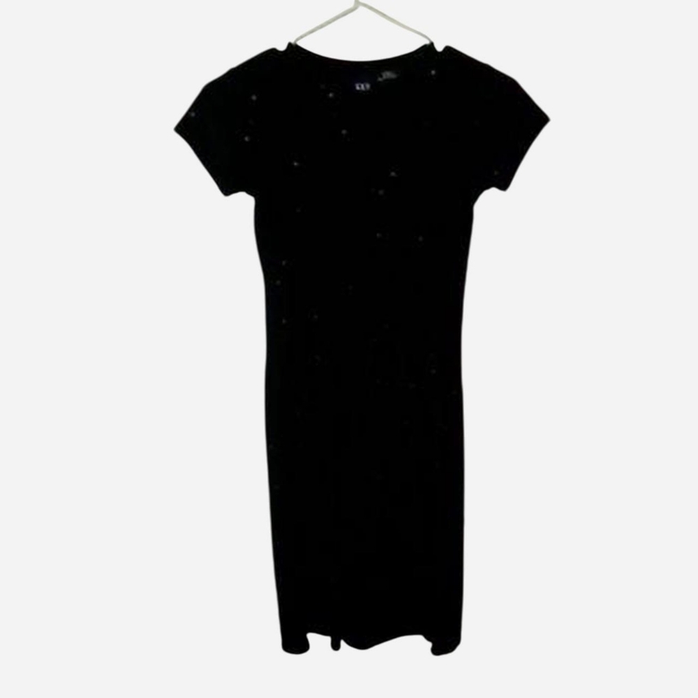 GAP Black Velvet Mini Dress
